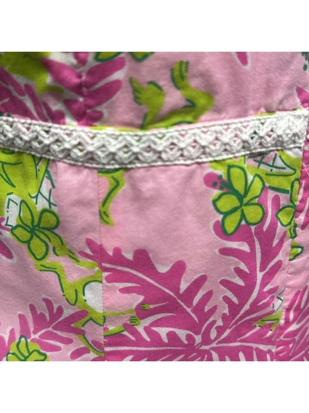 Lilly Pulitzer Women's Mommy & Me Monkey Print Sleeveless Cotton Dress Size 10 - Picture 6 of 16